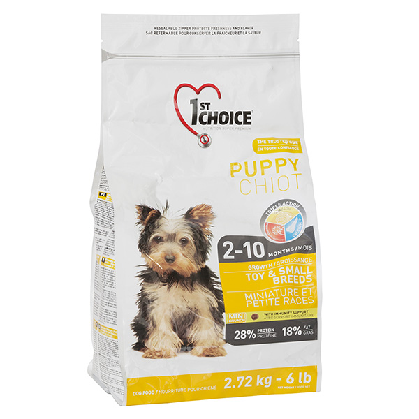 1st Choice Puppy Toy&Small Chicken Фест Чойс с курицей корм для щенков мини и малых пород 350 г (11159)